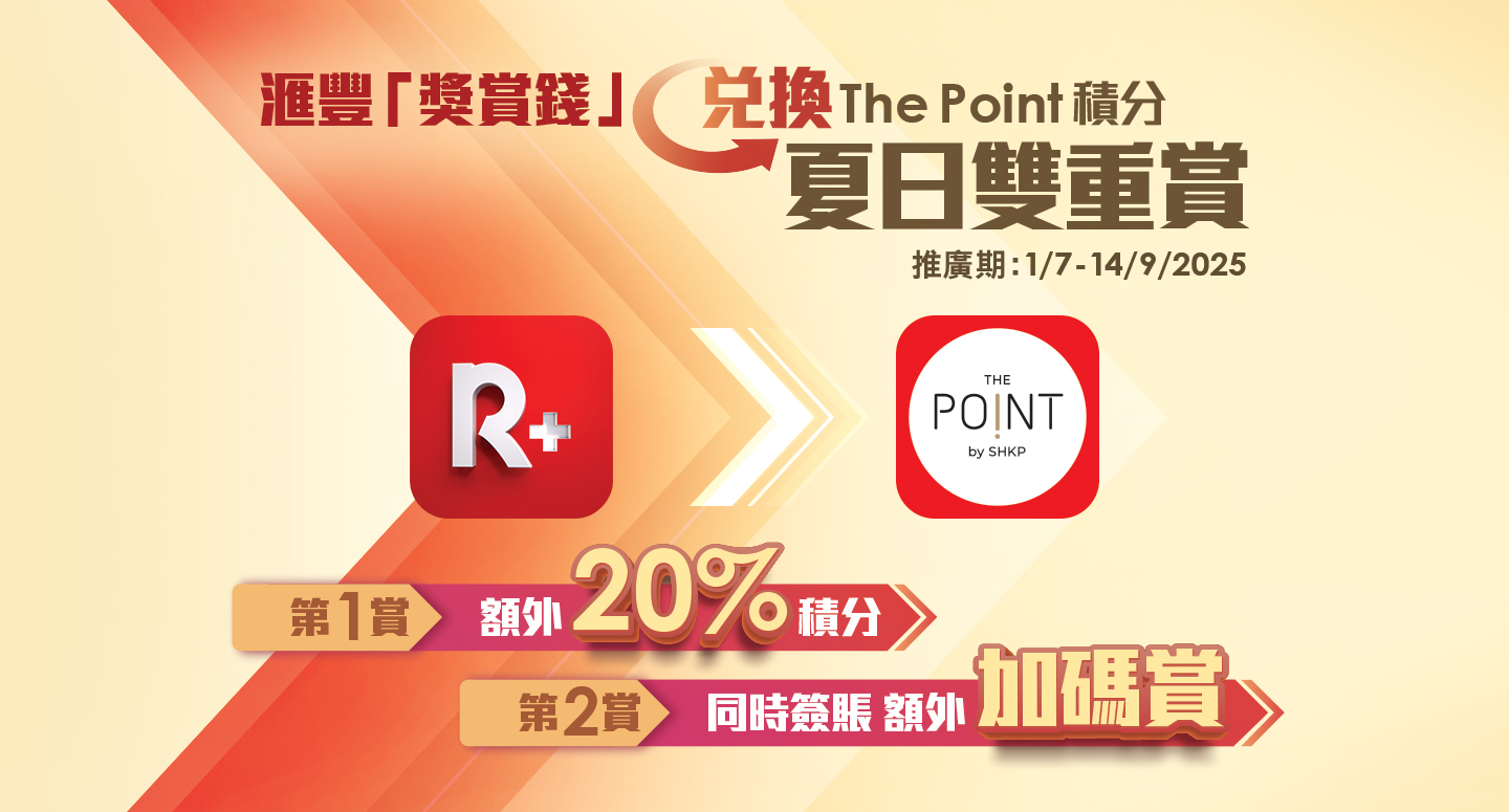 新地商場 X 滙豐Reward+ 兌換「獎賞錢」優惠