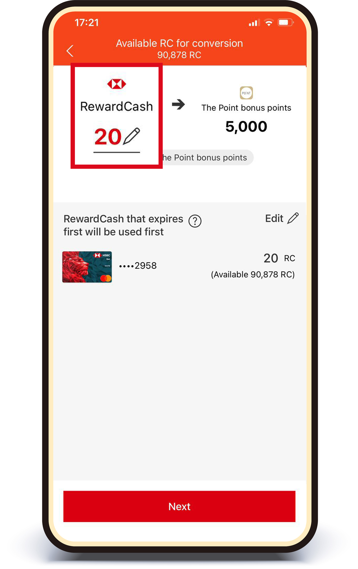 SHKP Malls x HSBC Reward+ RewardCash Conversion Offer