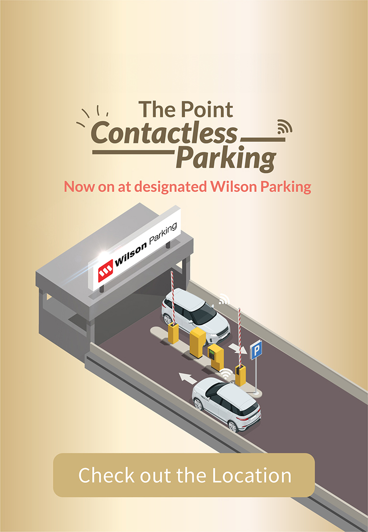 The Point Contactless Parking activated in designated Wilson Parking